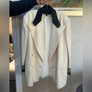 Vintage Ralph Lauren Cream and Navy Blazer